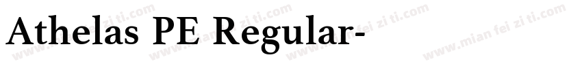 Athelas PE Regular字体转换